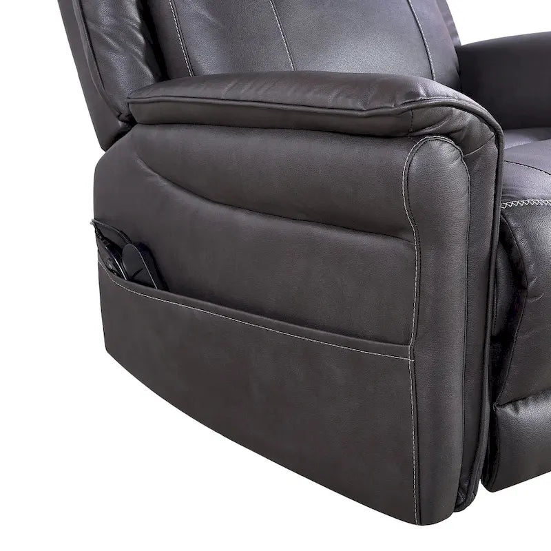 Poltrona reclinabile girevole Soft Power con riscaldamento e massaggio, braccioli imbottiti, per soggiorni
