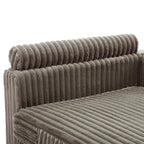 Chaise Longue da Interno Moderna in Velluto a Coste Morbido