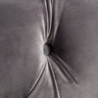Pouf rotondo trapuntato in velluto Modern Glam