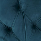 Pouf rotondo trapuntato in velluto Modern Glam