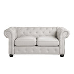 Divanetto Chesterfield con bottoni imbottiti