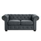 Divanetto Chesterfield con bottoni imbottiti