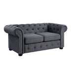 Divanetto Chesterfield con bottoni imbottiti