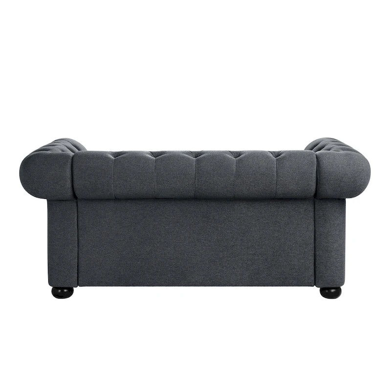 Divanetto Chesterfield con bottoni imbottiti