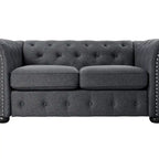Divanetto Chesterfield con bottoni imbottiti