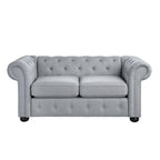 Divanetto Chesterfield con bottoni imbottiti