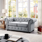 Divanetto Chesterfield con bottoni imbottiti