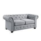 Divanetto Chesterfield con bottoni imbottiti