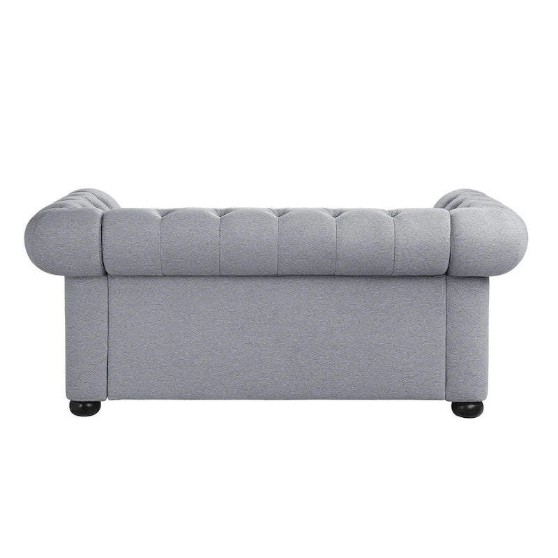 Divanetto Chesterfield con bottoni imbottiti