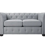 Divanetto Chesterfield con bottoni imbottiti