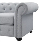 Divanetto Chesterfield con bottoni imbottiti