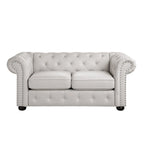 Divanetto Chesterfield con bottoni imbottiti