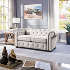 Divanetto Chesterfield con bottoni imbottiti