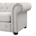 Divanetto Chesterfield con bottoni imbottiti