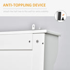Panca contenitore e appendiabiti 3-in-1 Hall Tree da 71 pollici con 5 doppi ganci in acciaio e ancoraggio anti-ribaltamento per ingresso