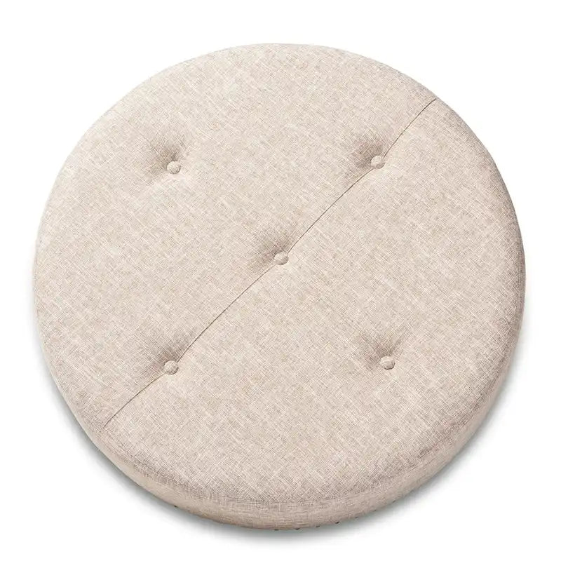 Pouf poggiapiedi cocktail in tessuto moderno e contemporaneo