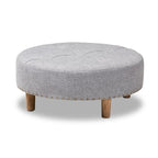 Pouf poggiapiedi cocktail in tessuto moderno e contemporaneo