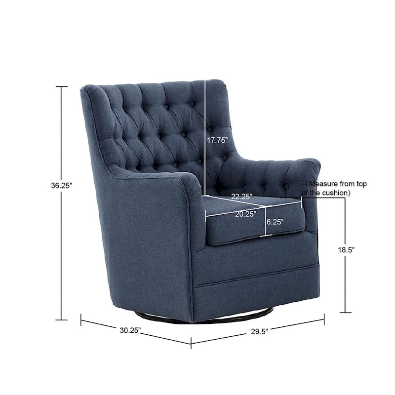 Poltrona Glider Girevole a 360 Gradi