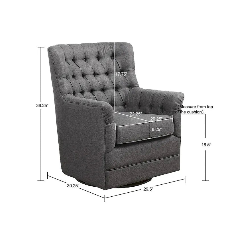Poltrona Glider Girevole a 360 Gradi