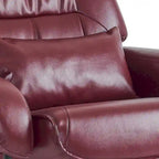 Poltrona reclinabile girevole con pouf, poltrona TV massaggiante vibrante, poltrona ergonomica da salotto per soggiorno, similpelle
