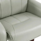 Poltrona reclinabile girevole con pouf, poltrona TV massaggiante vibrante, poltrona ergonomica da salotto per soggiorno, similpelle