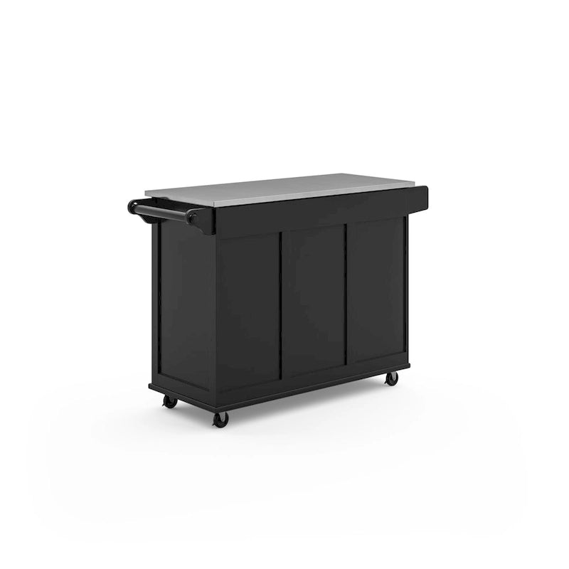 Carrello da Cucina con Piano in Acciaio Inossidabile