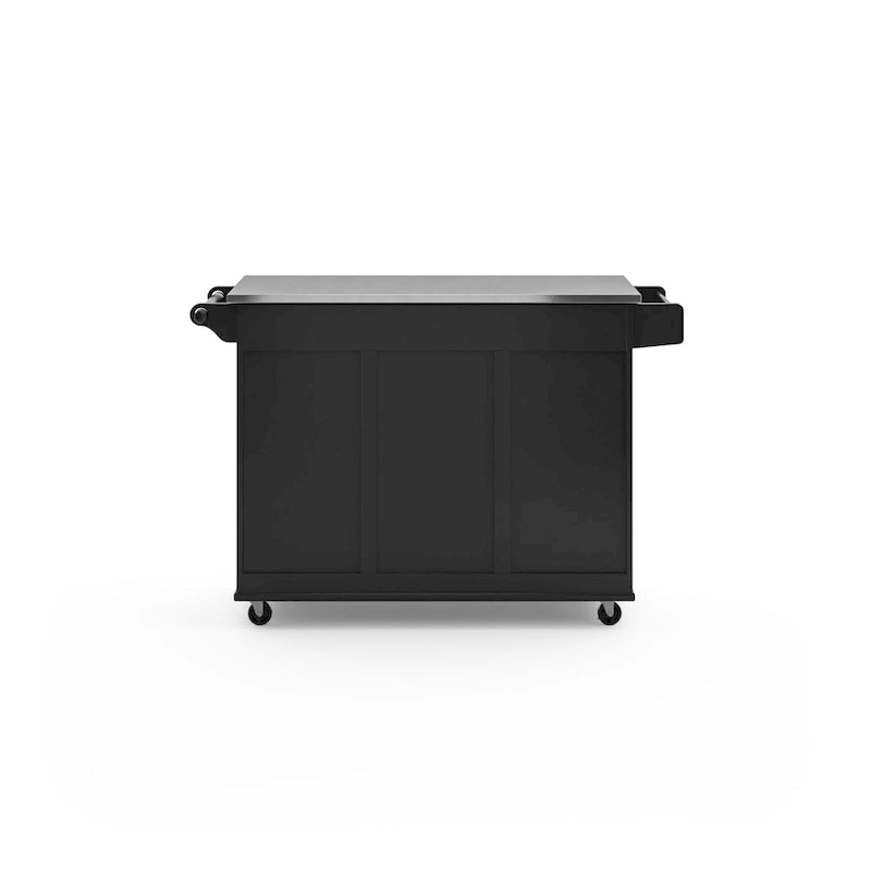 Carrello da Cucina con Piano in Acciaio Inossidabile
