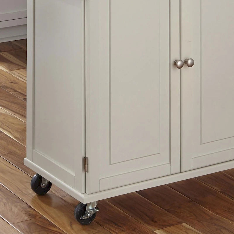 Carrello da Cucina con Piano in Acciaio Inossidabile