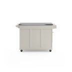 Carrello da Cucina con Piano in Acciaio Inossidabile