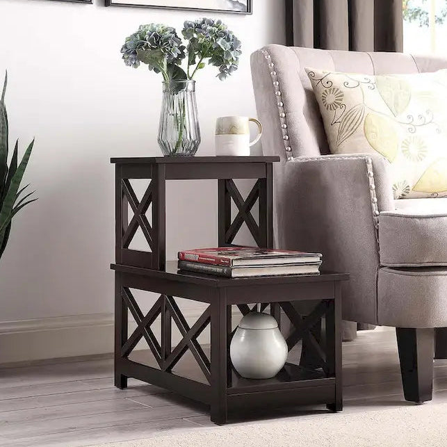 Convenience Concepts Oxford 2 Step Chairside End Table