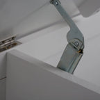 Panca Contenitore da Ingresso in Legno Massello da 122 cm