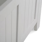 Panca Contenitore da Ingresso in Legno Massello da 122 cm