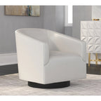 Sedia Girevole con Base in Legno