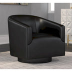 Sedia Girevole con Base in Legno
