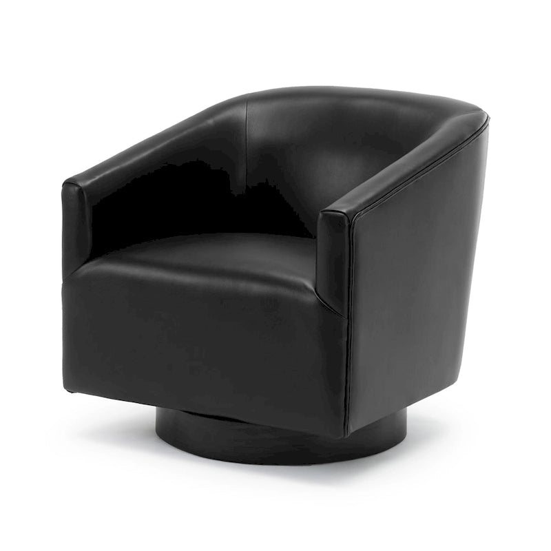 Sedia Girevole con Base in Legno
