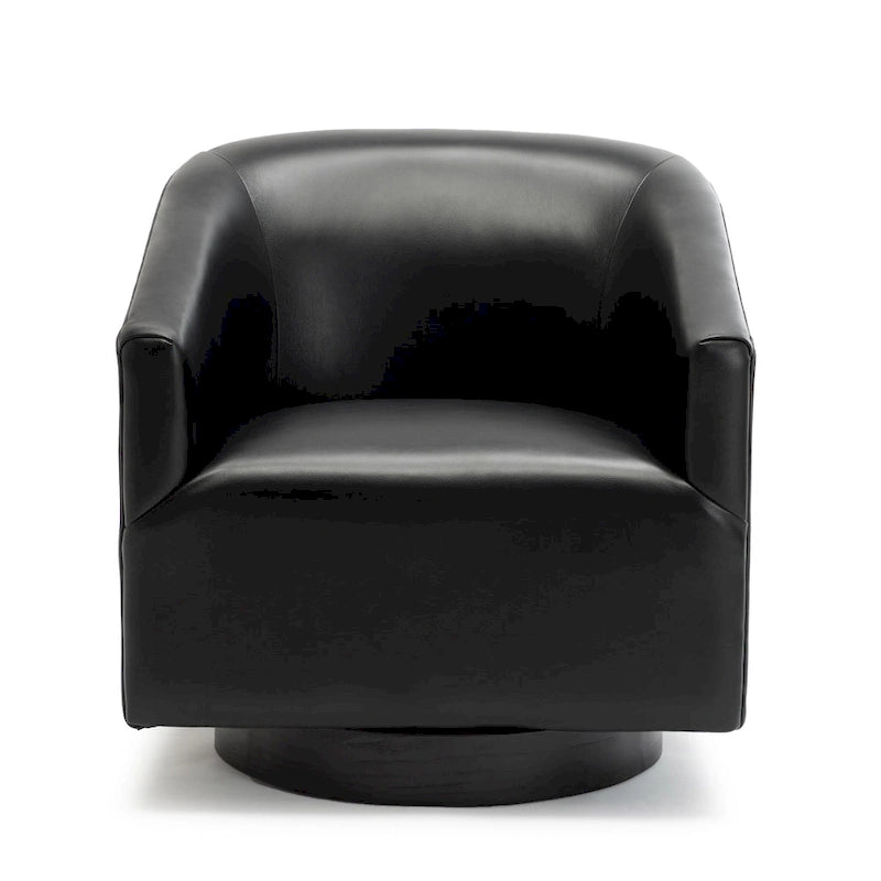 Sedia Girevole con Base in Legno