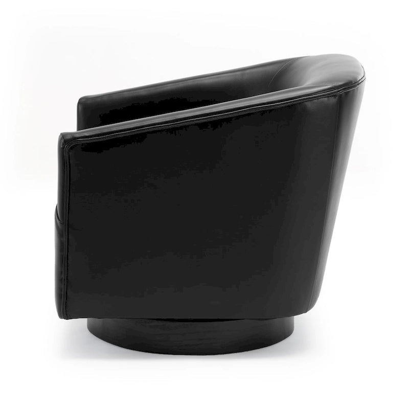 Sedia Girevole con Base in Legno