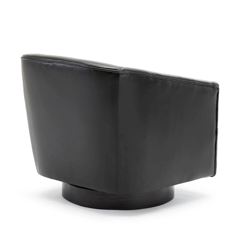 Sedia Girevole con Base in Legno