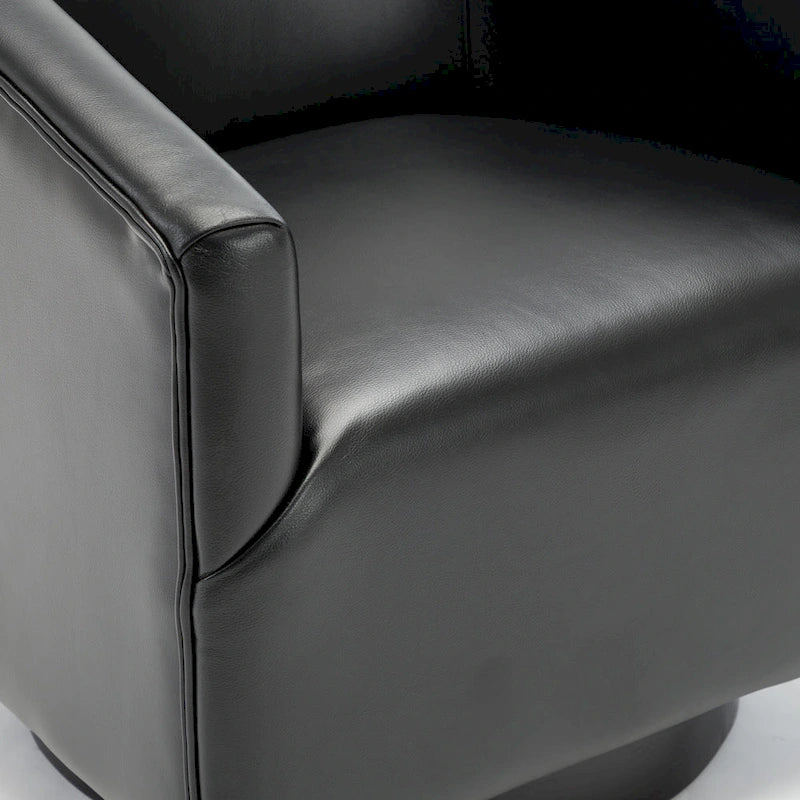 Sedia Girevole con Base in Legno