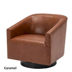 Sedia Girevole con Base in Legno