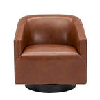 Sedia Girevole con Base in Legno