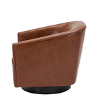 Sedia Girevole con Base in Legno