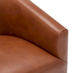 Sedia Girevole con Base in Legno