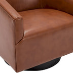 Sedia Girevole con Base in Legno