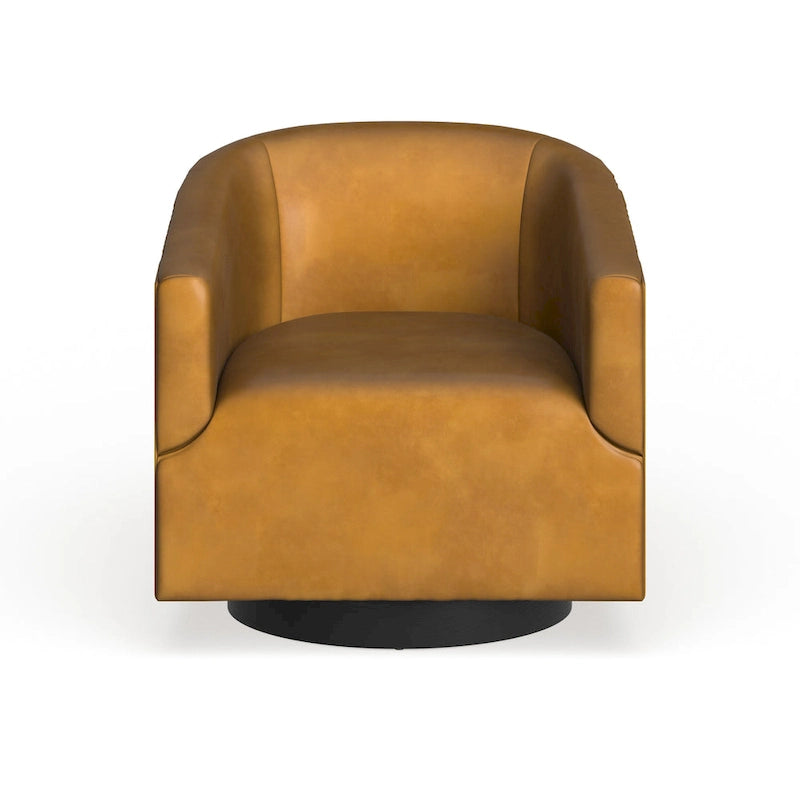 Sedia Girevole con Base in Legno