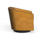 Sedia Girevole con Base in Legno