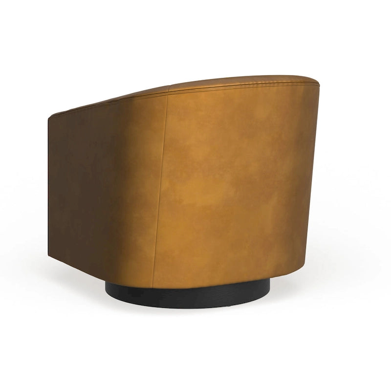 Sedia Girevole con Base in Legno