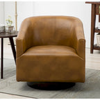 Sedia Girevole con Base in Legno