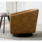 Sedia Girevole con Base in Legno