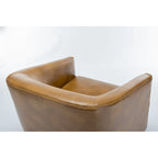 Sedia Girevole con Base in Legno
